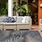 World Rug Gallery Bahama Palm Frond Indoor/Outdoor Non-Shedding Area Rug 7'10'' x 10 Gray 430GRAY8X10 - alternate 10